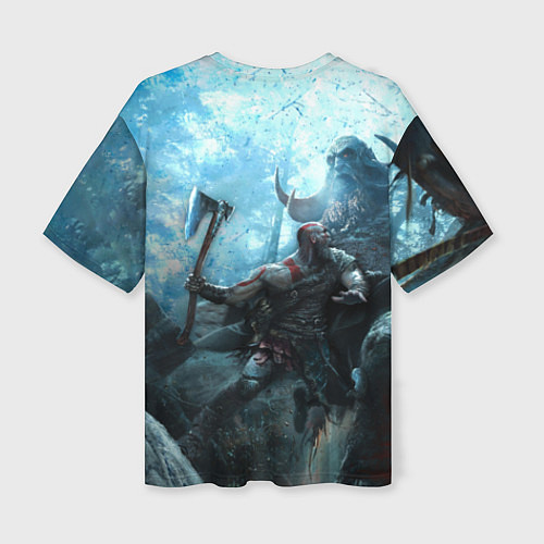 Женская футболка оверсайз God of War: Dynasty / 3D-принт – фото 2