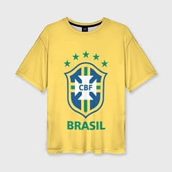 Женская футболка оверсайз Brazil Team