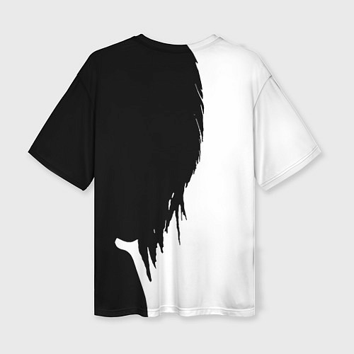 Женская футболка оверсайз Skillet Shadow / 3D-принт – фото 2