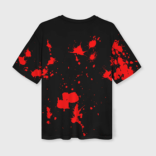 Женская футболка оверсайз Skillet: Blood Style / 3D-принт – фото 2