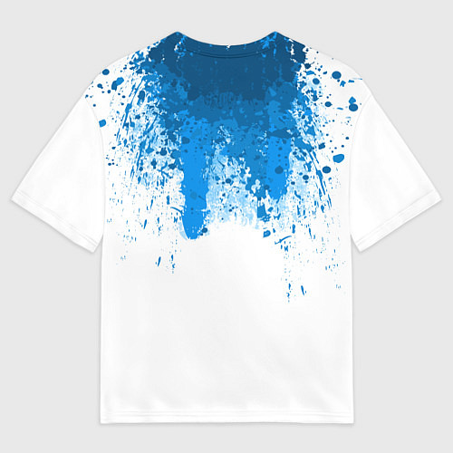 Женская футболка оверсайз Android Blood: White / 3D-принт – фото 2