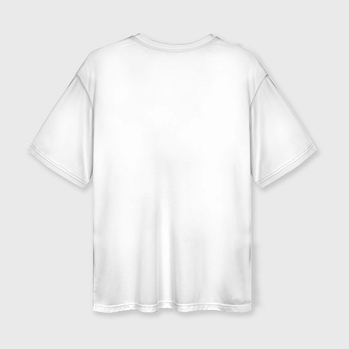 Женская футболка оверсайз Marshmallow: White Only / 3D-принт – фото 2