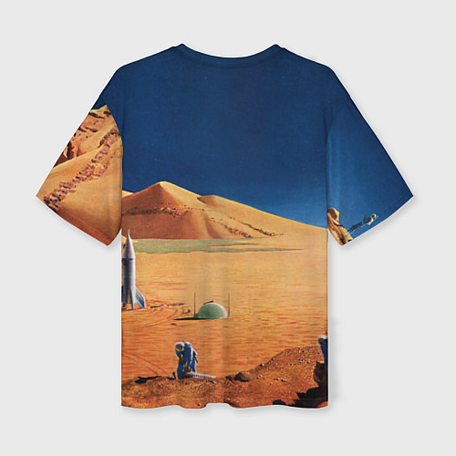 Женская футболка оверсайз NASA on Mars / 3D-принт – фото 2