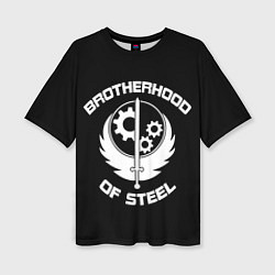 Женская футболка оверсайз Brothood of Steel