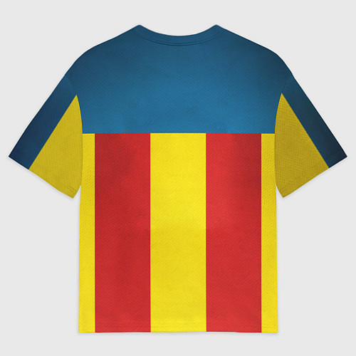 Женская футболка оверсайз Valencia C.F. / 3D-принт – фото 2