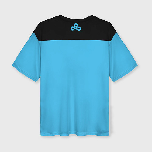 Женская футболка оверсайз CS:GO - Cloud9 the form 2018-2019 / 3D-принт – фото 2