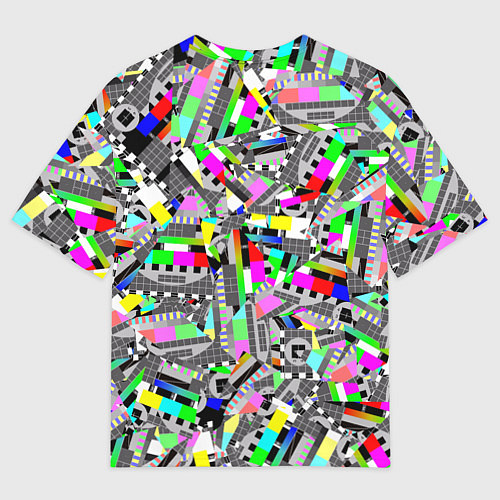 Женская футболка оверсайз Экран профилактики / 3D-принт – фото 2