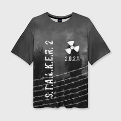 Женская футболка оверсайз STALKER 2021