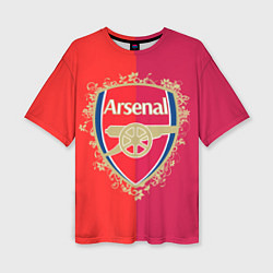 Женская футболка оверсайз FC Arsenal - emblem