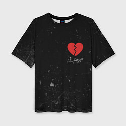 Футболка оверсайз женская Lil Peep: Broken Heart, цвет: 3D-принт