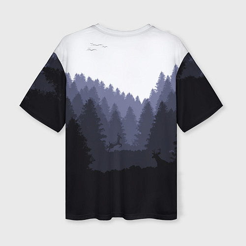 Женская футболка оверсайз Fortnite: Dark Forest / 3D-принт – фото 2