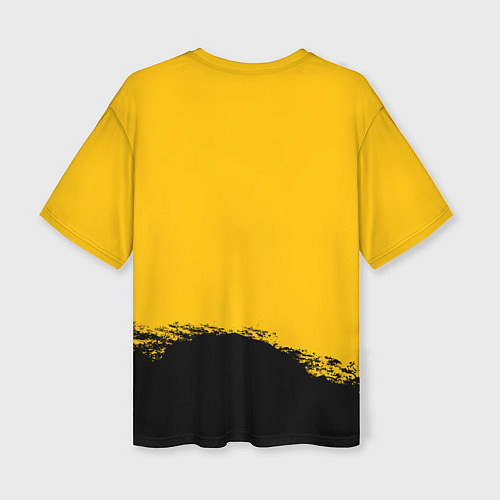 Женская футболка оверсайз 21 Pilots: Yellow Logo / 3D-принт – фото 2