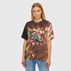 Футболка оверсайз женская Моя геройская академия, цвет: 3D-принт — фото 2