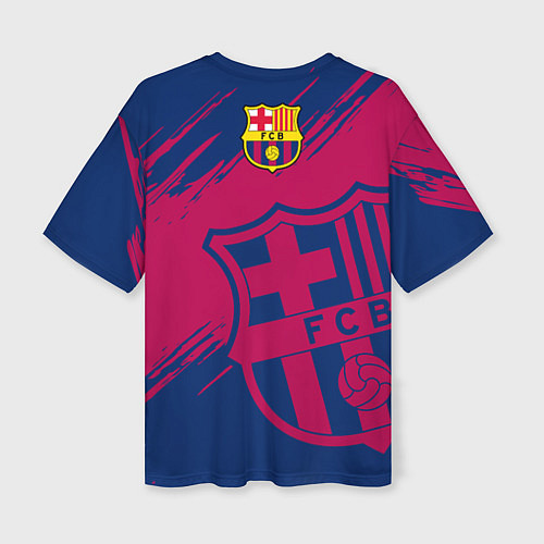 Женская футболка оверсайз Барселона / 3D-принт – фото 2