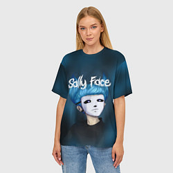 Футболка оверсайз женская Sally Face, цвет: 3D-принт — фото 2