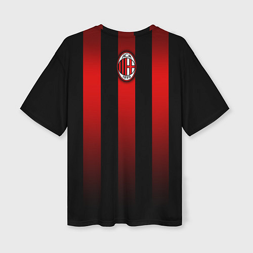 Женская футболка оверсайз AC Milan / 3D-принт – фото 2