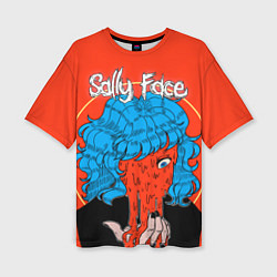 Женская футболка оверсайз Sally Face: Bloody Horror