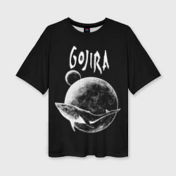 Женская футболка оверсайз Gojira: Space