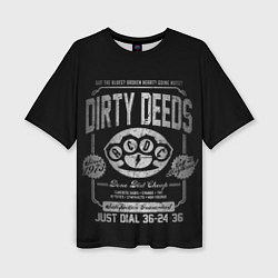Футболка оверсайз женская AC/DC: Dirty Deeds, цвет: 3D-принт