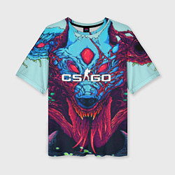 Футболка оверсайз женская CS:GO Hyper Beast, цвет: 3D-принт