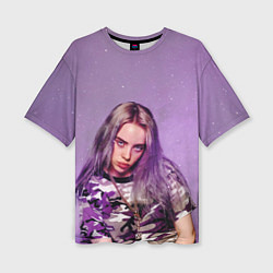 Женская футболка оверсайз Billie Eilish: Violet Fashion
