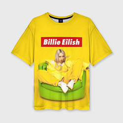 Футболка оверсайз женская Billie Eilish, цвет: 3D-принт