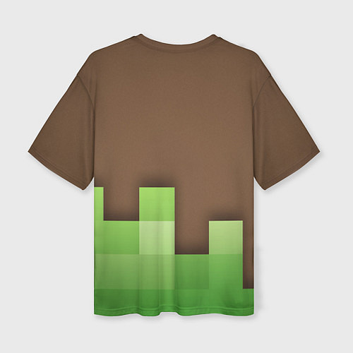 Женская футболка оверсайз Minecraft - Логотип / 3D-принт – фото 2