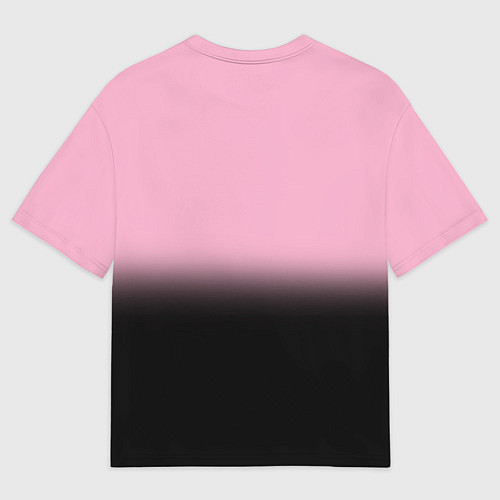 Женская футболка оверсайз Blackpink - розово-черный / 3D-принт – фото 2