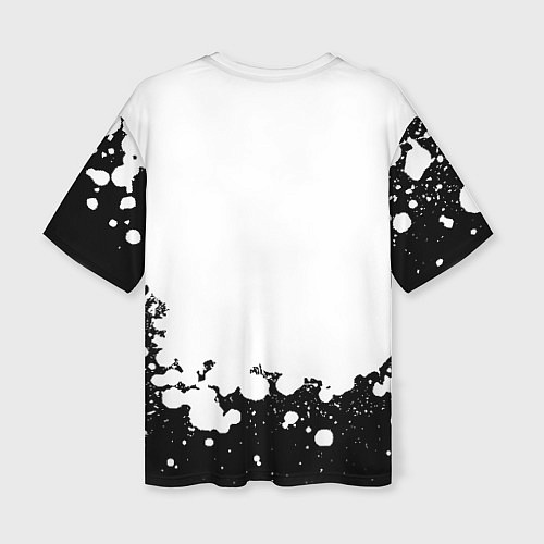 Женская футболка оверсайз L letter snow / 3D-принт – фото 2