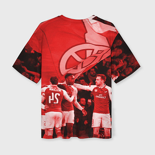 Женская футболка оверсайз Arsenal / 3D-принт – фото 2