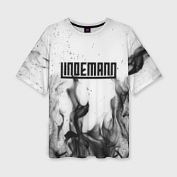 Женская футболка оверсайз LINDEMANN: Black Fire