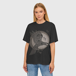 Футболка оверсайз женская Vikings, цвет: 3D-принт — фото 2