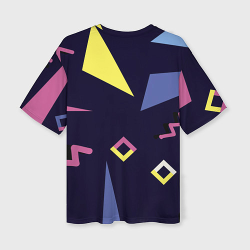 Женская футболка оверсайз Танец геометрии / 3D-принт – фото 2