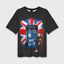Женская футболка оверсайз Doctor Who: Bad Wolf