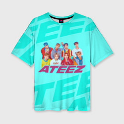 Женская футболка оверсайз Ateez