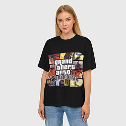 Футболка оверсайз женская GTA SA, цвет: 3D-принт — фото 2