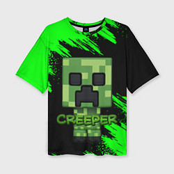 Футболка оверсайз женская MINECRAFT CREEPER, цвет: 3D-принт