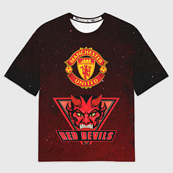 Футболка оверсайз женская Манчестер, цвет: 3D-принт