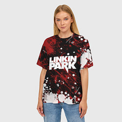 Футболка оверсайз женская Linkin Park, цвет: 3D-принт — фото 2