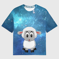 Женская футболка оверсайз Овечка