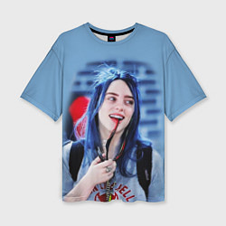 Футболка оверсайз женская BILLIE EILISH, цвет: 3D-принт