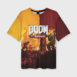 Женская футболка оверсайз DOOM eternal 2020