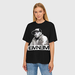 Футболка оверсайз женская Eminem, цвет: 3D-принт — фото 2