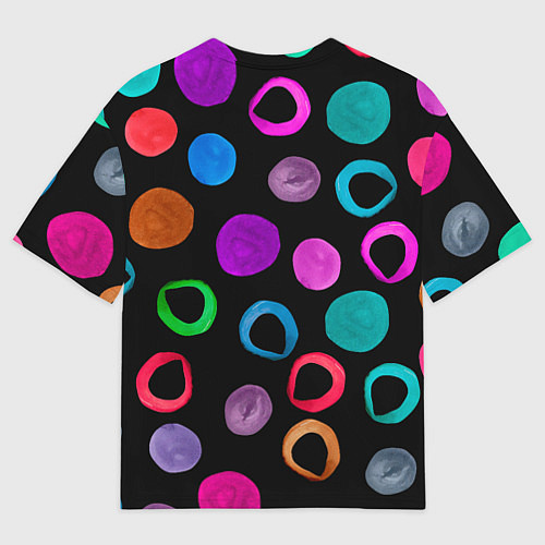 Женская футболка оверсайз Влюбленные кактус и шарик / 3D-принт – фото 2