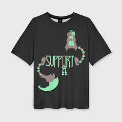 Женская футболка оверсайз Support