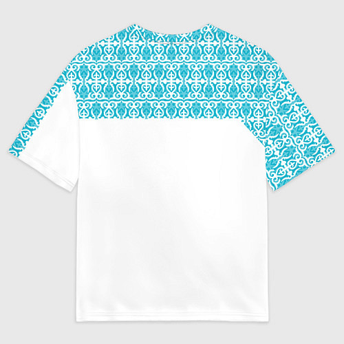 Женская футболка оверсайз Казахстан Форма / 3D-принт – фото 2