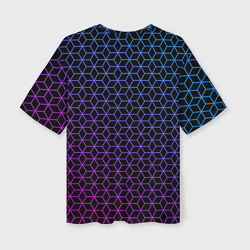 Женская футболка оверсайз Geometry / 3D-принт – фото 2