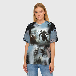 Футболка оверсайз женская Assassin??s Creed, цвет: 3D-принт — фото 2