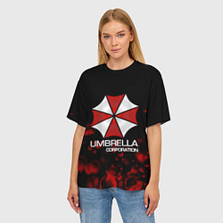 Футболка оверсайз женская UMBRELLA CORP, цвет: 3D-принт — фото 2