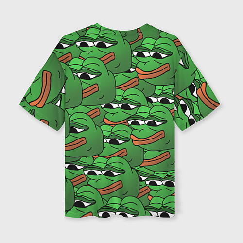 Женская футболка оверсайз Pepe The Frog / 3D-принт – фото 2